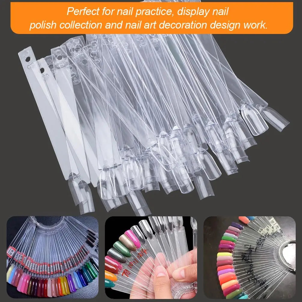 Nail Swatch Sticks 50/100Pcs | Gel Polish Color Chart Display
