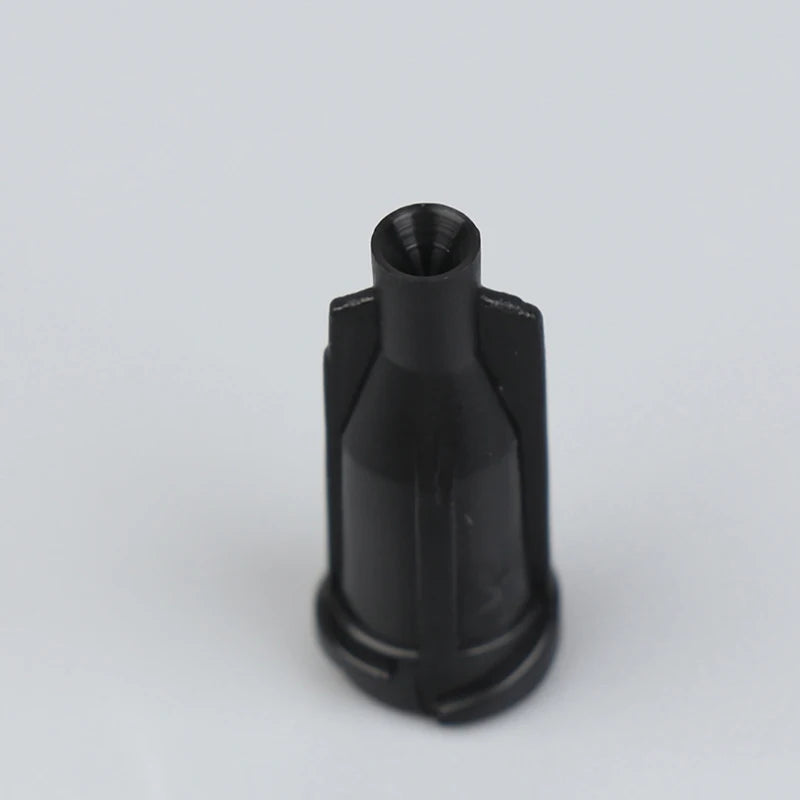 100Pcs Black Luer Lock Syringe Tip Caps | Dispensing Stop Plugs