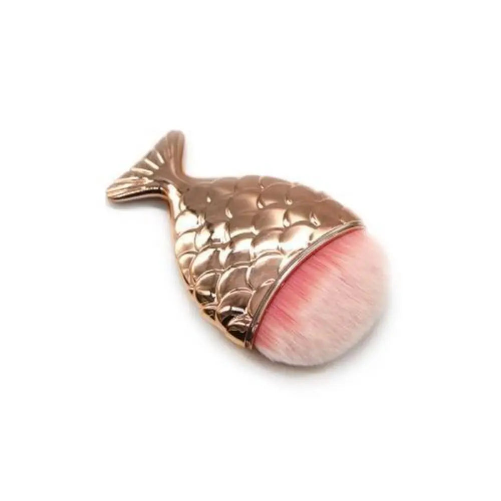 Mermaid Fish Tail Blush Brush – Soft Powder Makeup Brush