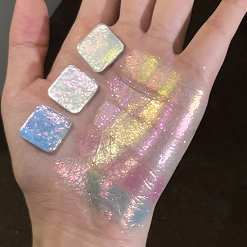 Diamond Highlighter Powder – Chameleon Eyeshadow & Face Glow Face Highlighter Powder PRIMED