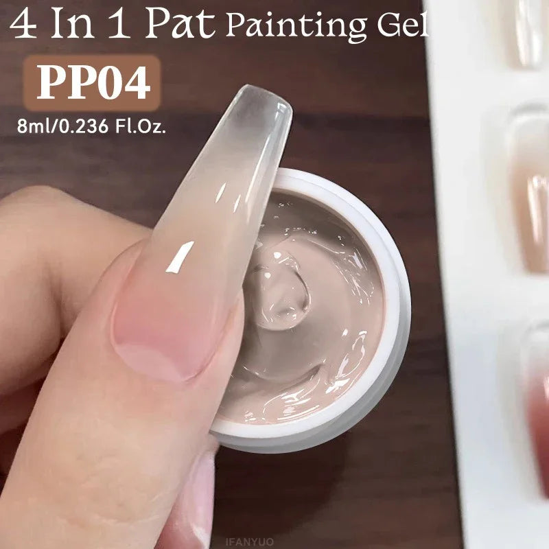4-in-1 Pat Gel Nail Art Polish – Gradient, Liner & Stamping Gel Nail Polish PRIMED 04