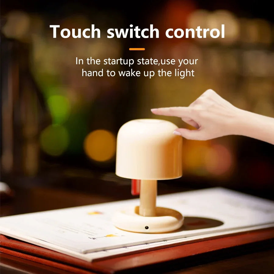 USB Rechargeable Sunset Mushroom LED Night Light Table Lamp LED Night Light PRIMED