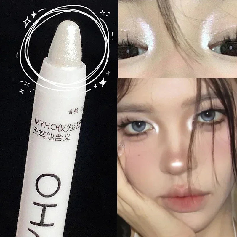 Shimmer Highlight Stick Pearlescent Glitter Eyeshadow Pencil