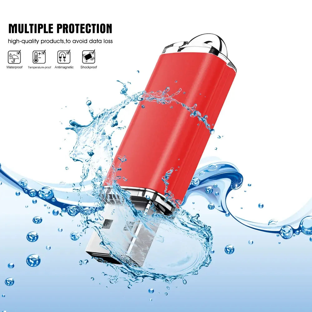 USB 2.0 Flash Drive 4GB–128GB | Metal Memory Stick Pendrive USB Flash Drive PRIMED