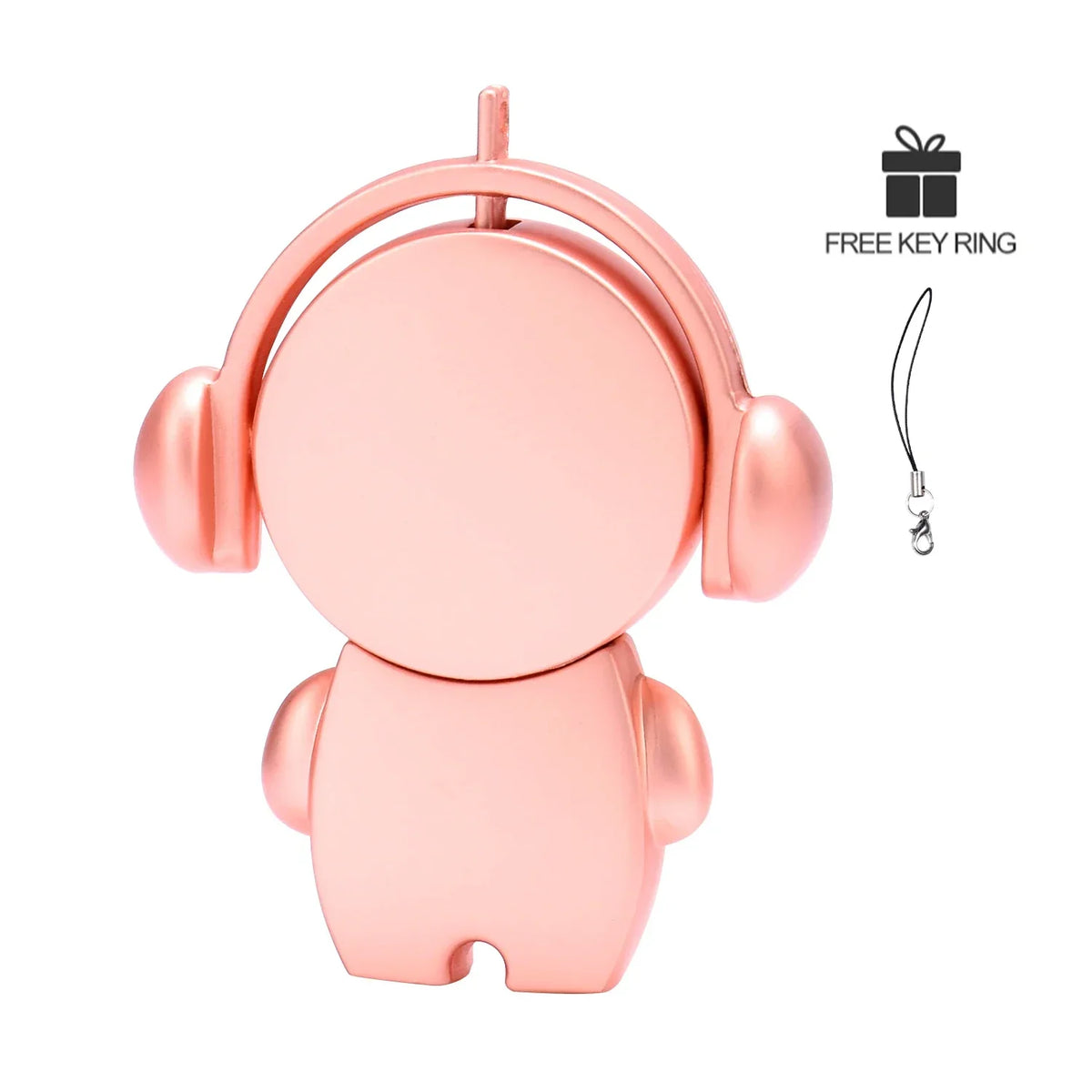 Cute Music Doll USB Flash Drive 4GB–128GB | Free Custom Logo USB Flash Drive PRIMED 16 GB Rose gold China Mainland
