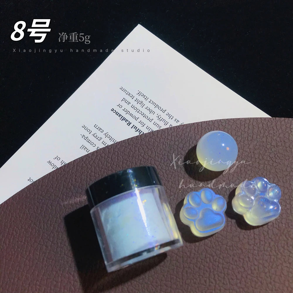 Holographic Nail Glitter Powder – Chrome Mirror Pigment Dust