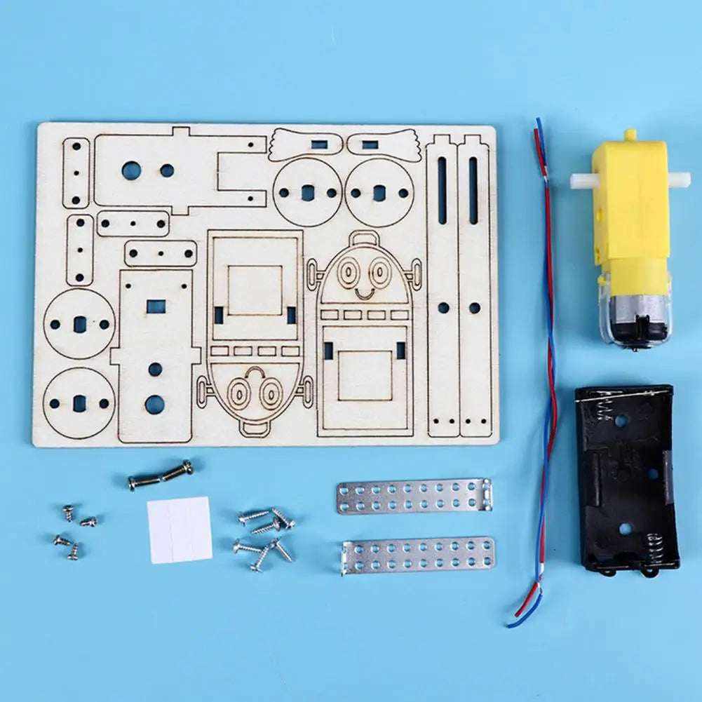 Wooden DIY Electric Rope Climbing Robot STEM Kit for Kids DIY STEM Robot Kit PRIMED