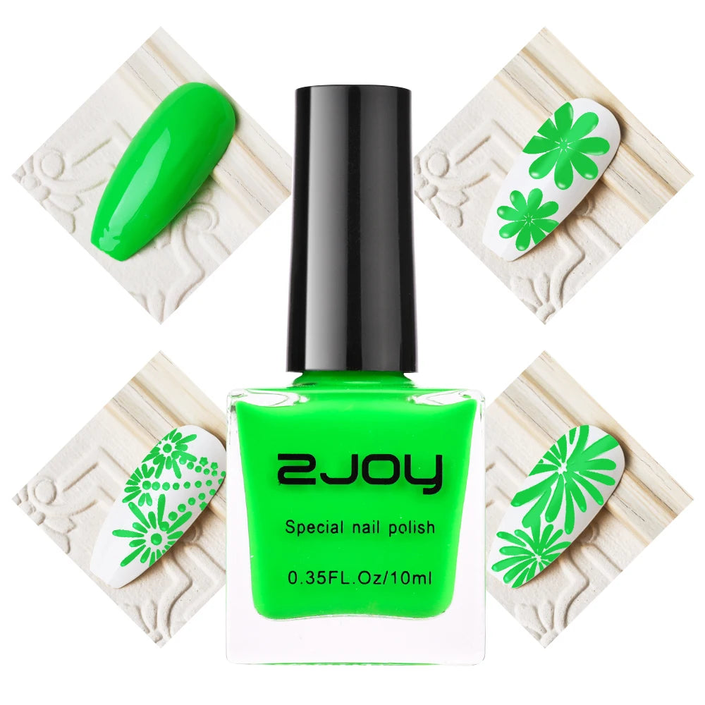 UV LED Stamping Gel Nail Polish 10ml | Vivid Nail Art Lacquer