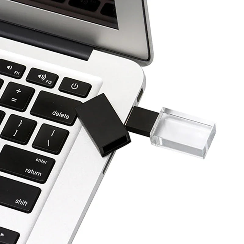 10-Pack 128GB Crystal USB 3.0 Flash Drives – Free Custom Logo USB Flash Drive PRIMED