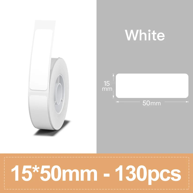 Niimbot Thermal Label Paper Roll – D11 D110 D101 Waterproof Thermal Label Roll PRIMED White 15-50mm