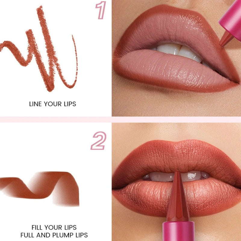 Pudaier 8-Color Matte Velvet Lipstick – Long Lasting & Moisturizing
