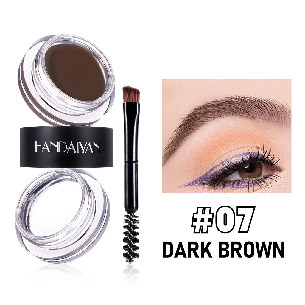 HANDAIYAN 8-Color Waterproof Eyebrow Styling Cream 2 in 1 Eyebrow Styling Cream PRIMED 07