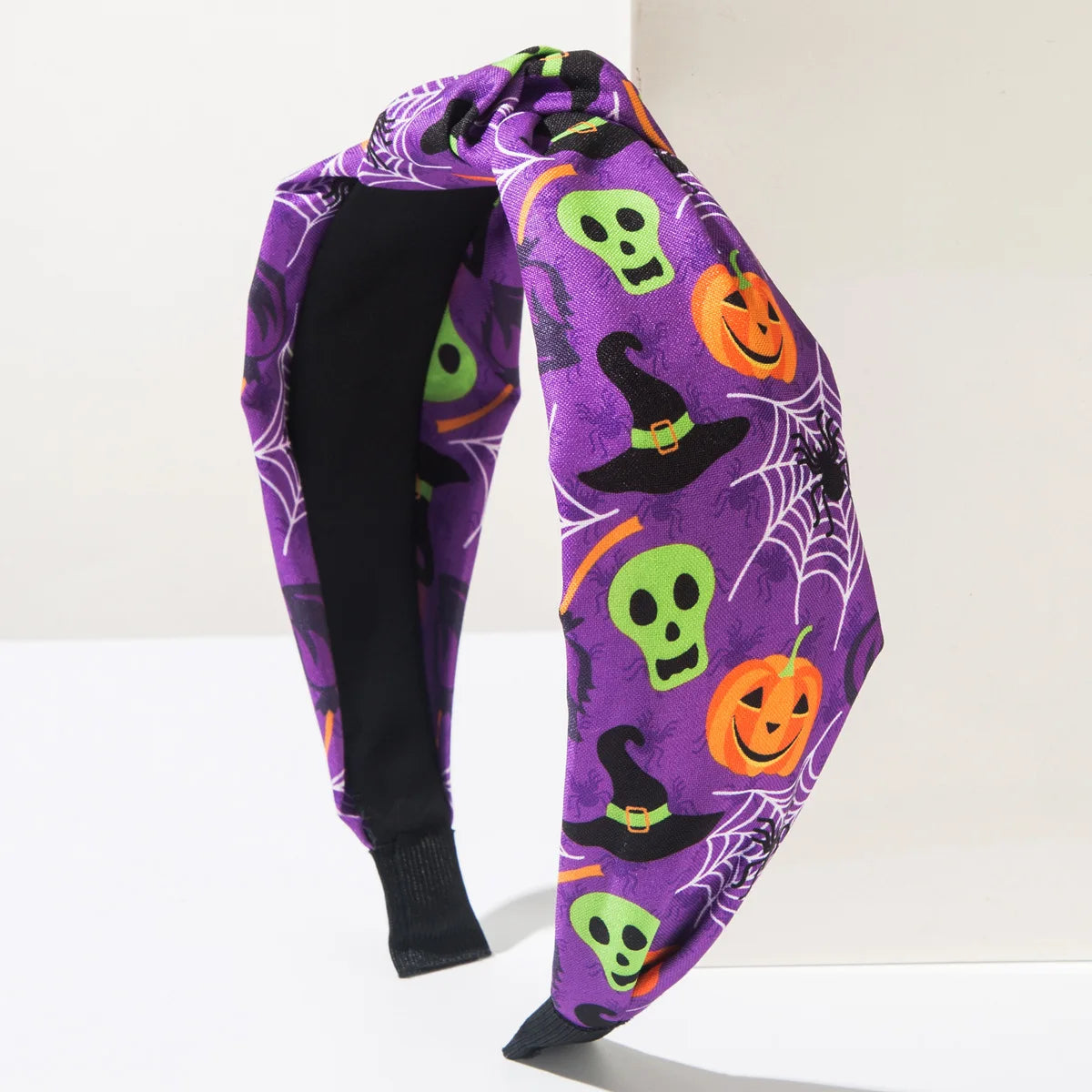 Halloween Pumpkin Bat Ghost Headband – Festive Hair Accessory Halloween Headband PRIMED Purple