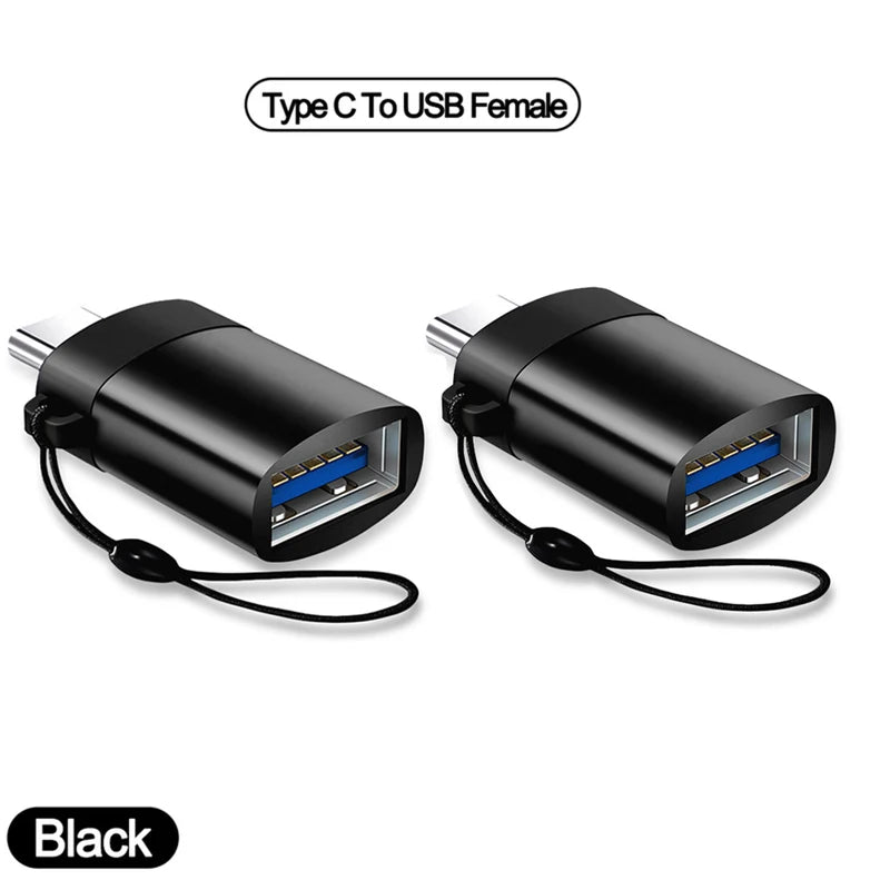 USB-C to USB 3.0 OTG Adapter | Type-C Male to USB-A Female USB-C OTG Adapter PRIMED 2pcs Type C-USB 1