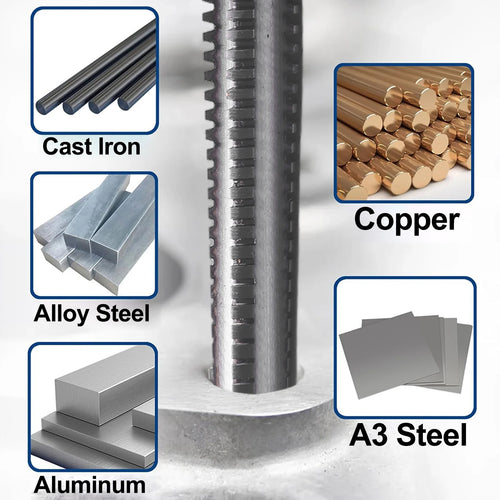 1/2-10 HSS Trapezoidal Thread Tap for Metalworking | DAZZLEEX Thread Cutting Tap PRIMED