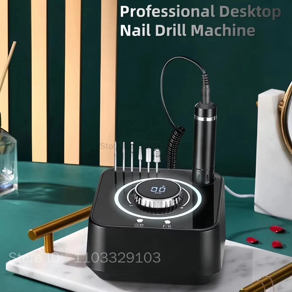 40000 RPM Electric Nail Drill Machine with LCD Display Electric Nail Drill PRIMED