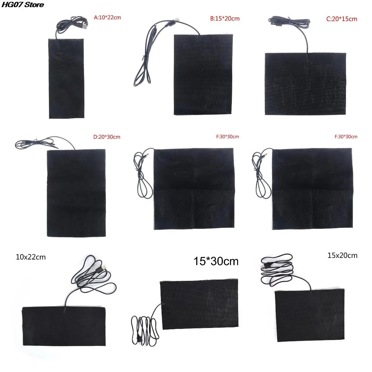 USB 5V Carbon Fiber Heating Pad – Flexible Electric Heat Mat