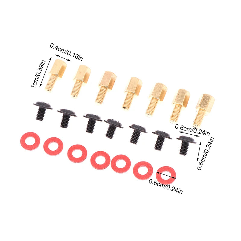 60-Piece Motherboard Riser Screws & Washers Set – M3 6-32