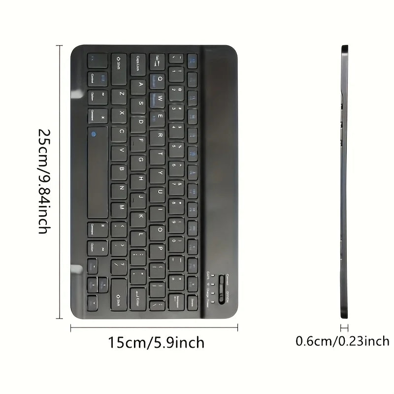 Ultra-Thin 10" Bluetooth Wireless Keyboard – iOS Android Windows Bluetooth Wireless Keyboard PRIMED
