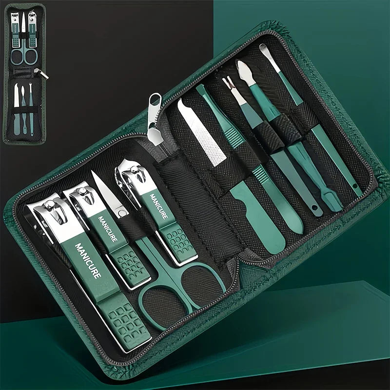 Stainless Steel Manicure Set 6/9Pcs – Nail Clippers & Files Manicure Tool Set PRIMED