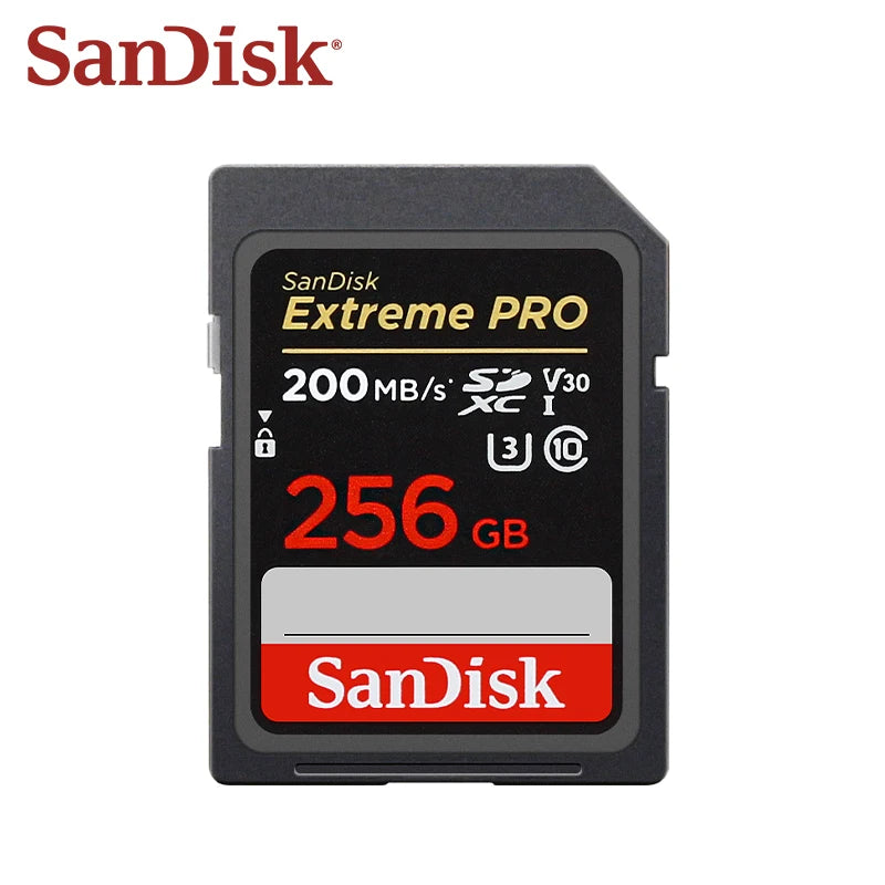 SanDisk Extreme PRO SD Card 64GB 128GB SDXC U3 V30 200MB/s SD Memory Card PRIMED