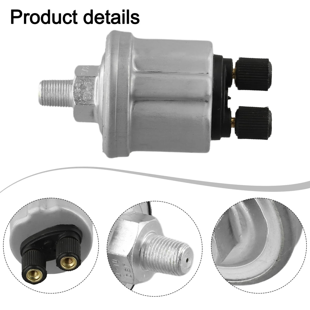 Oil Pressure Sensor 1/8-27 NPTF | VDO Compatible 0–10 BAR Oil Pressure Sensor PRIMED