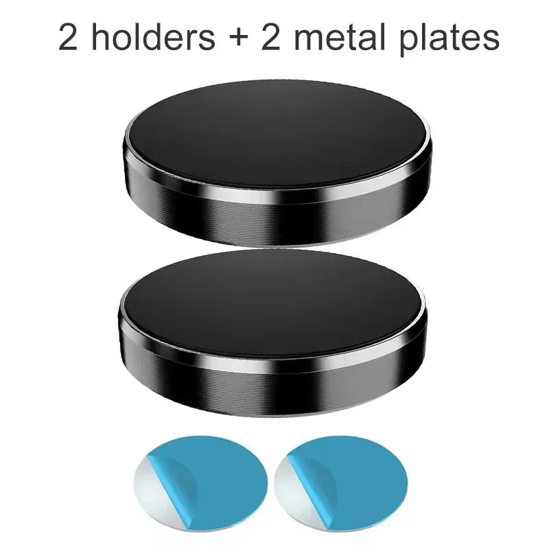 Universal Magnetic Phone Car Mount – Dashboard & Wall Holder PRIMED 2pcs Black
