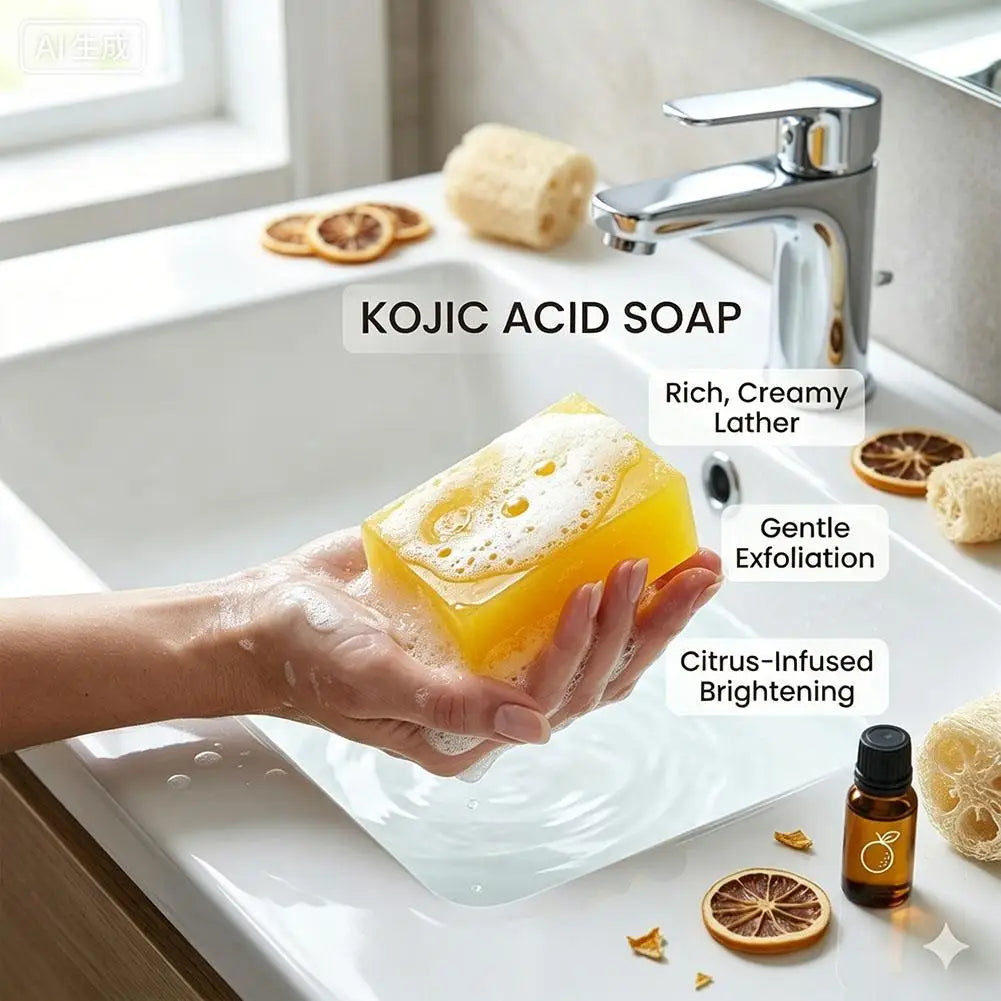 Kojic Acid & Turmeric Brightening Soap Bar 100g | Face & Body Skin Brightening Soap PRIMED
