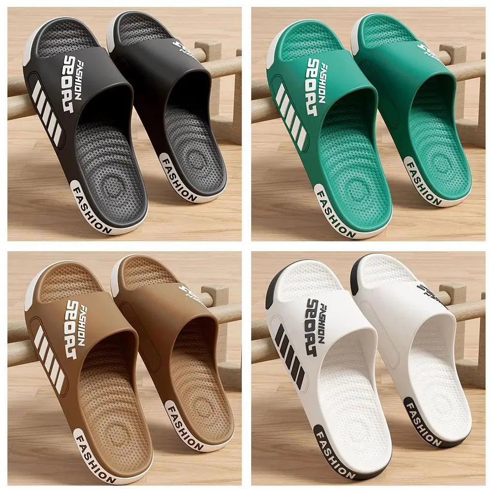 Men's Wide Fit EVA Slide Sandals – Anti-Slip Beach Slippers
