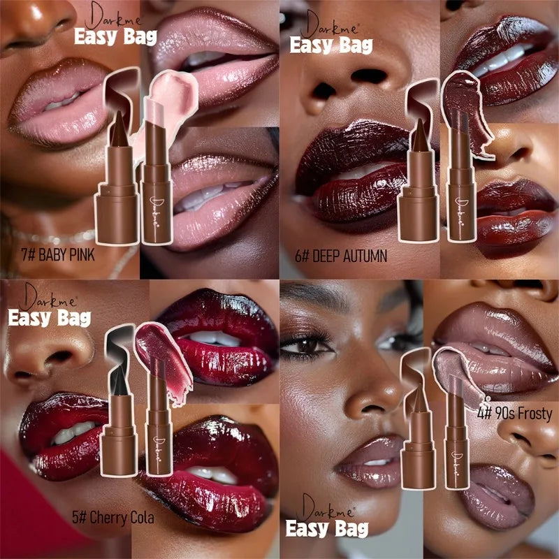 Matte Lip Liner & Pearlescent Lipstick Set – Long-Lasting Duo