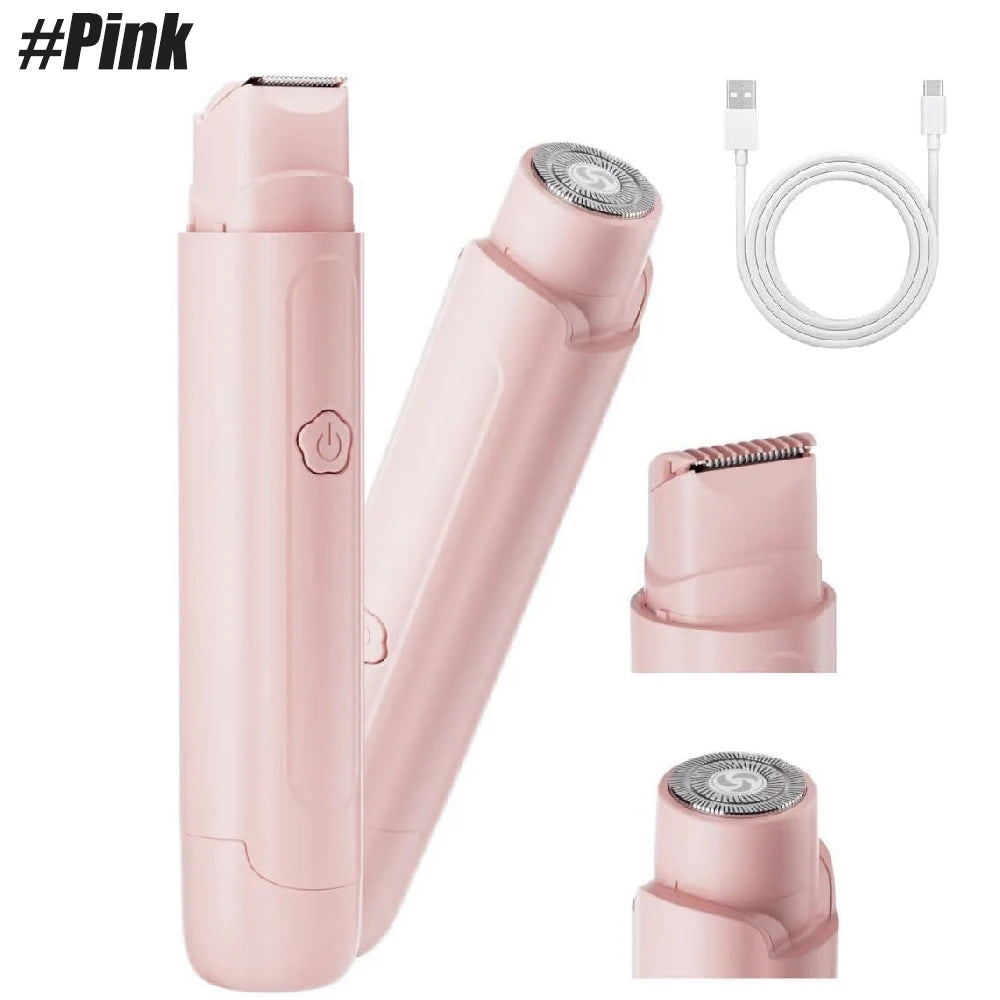 Waterproof Rechargeable Women's Bikini Trimmer Dual Head