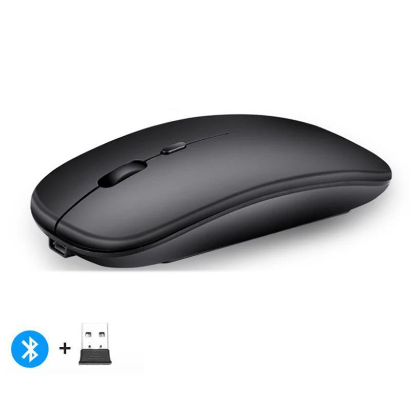 Wireless Bluetooth RGB Mouse – Silent, Rechargeable, LED Backlit Wireless Gaming Mouse PRIMED Black