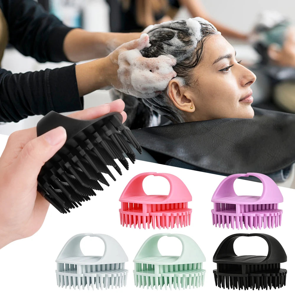 Silicone Scalp Massager Arch Handle – Detangling Comb Scalp Massager Comb PRIMED