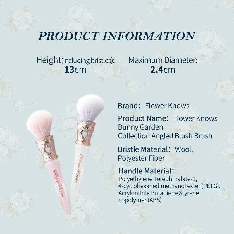 Flower Knows Bunny Garden Angled Blush Brush – Vegan