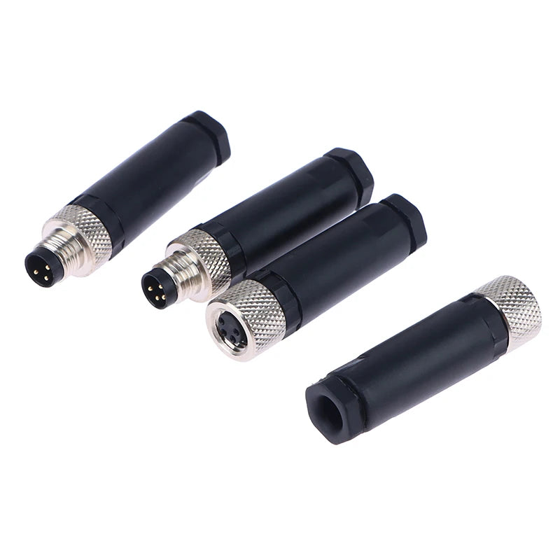 M8 Waterproof Sensor Connector 3/4 Pin Male Female Plug Industrial Connector PRIMED