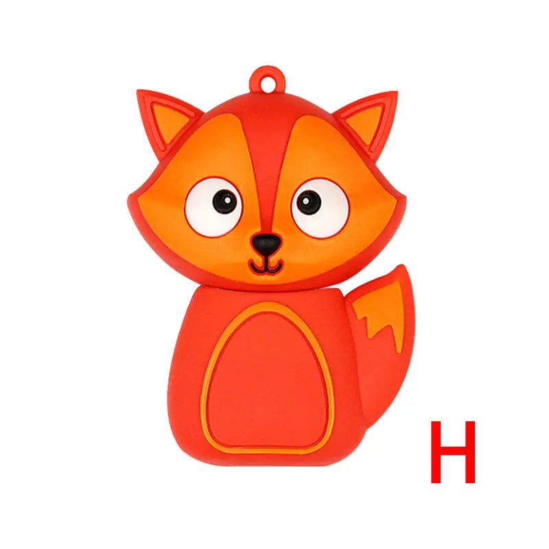 Cute Animal USB Flash Drive Fox Owl Cat | 4GB–64GB USB Flash Drive PRIMED H 64 GB