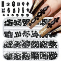 AB Sparkling Nail Rhinestones 2-Box Mixed Shapes – MAFANAILS