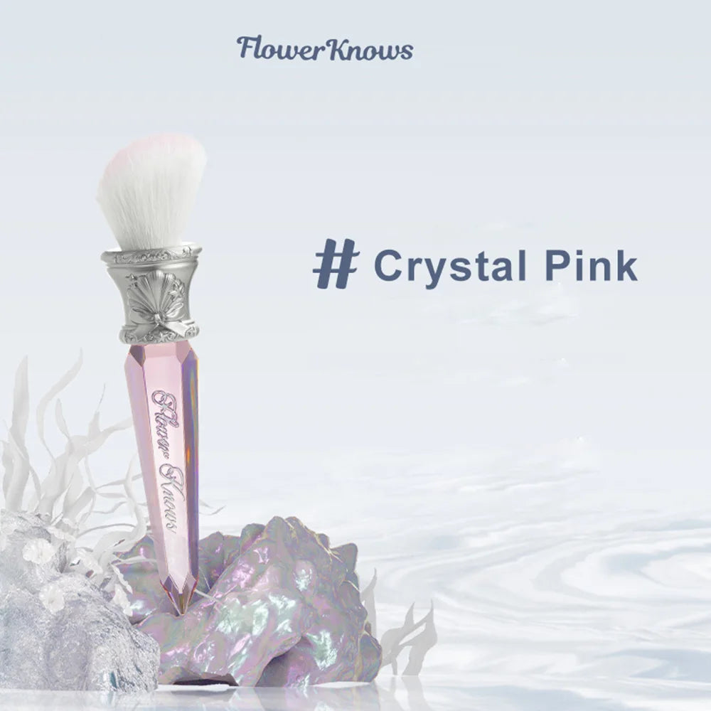 Flower Knows Angled Blush Brush – Crystal Handle, Vegan