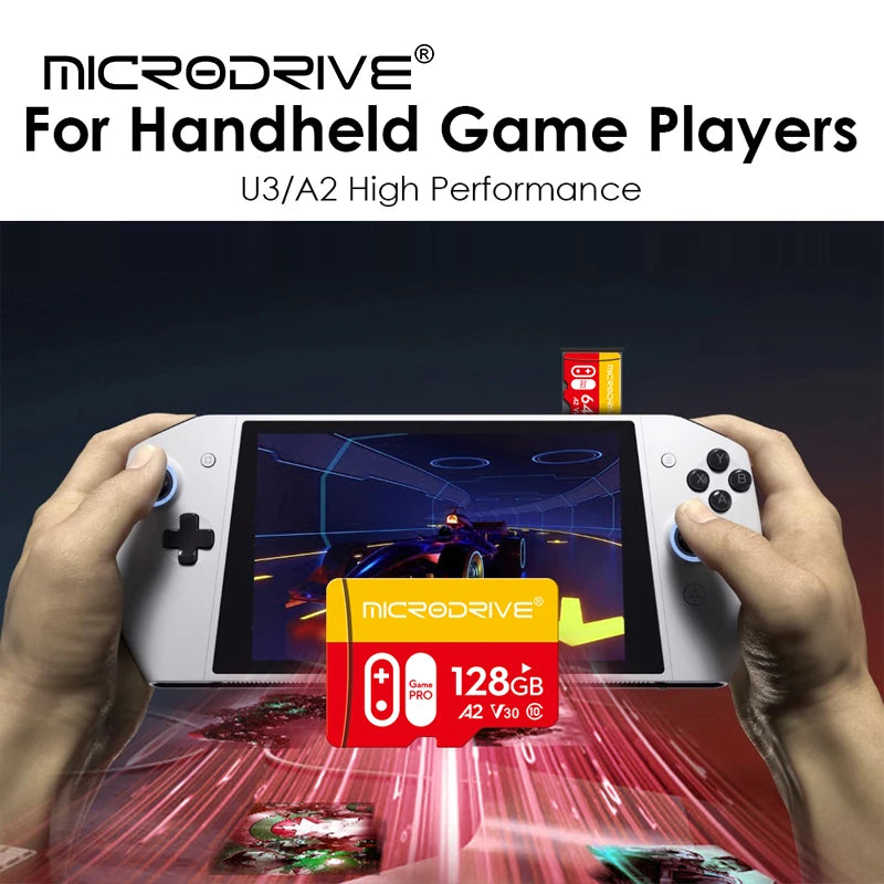 MicroDrive Micro SD Card Class 10 U3 V30 A2 – 16GB to 256GB Flash Memory Card PRIMED