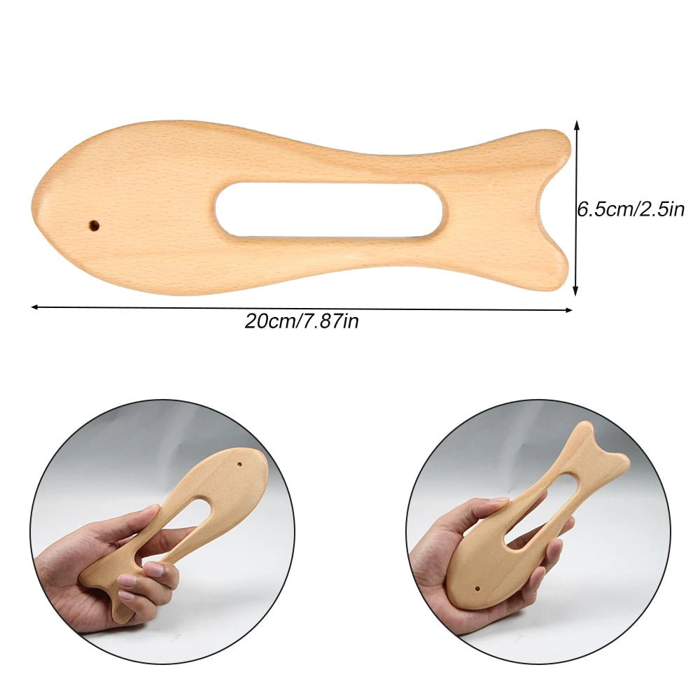 Wooden Gua Sha Scraping Massage Tool – Spa Body & Face