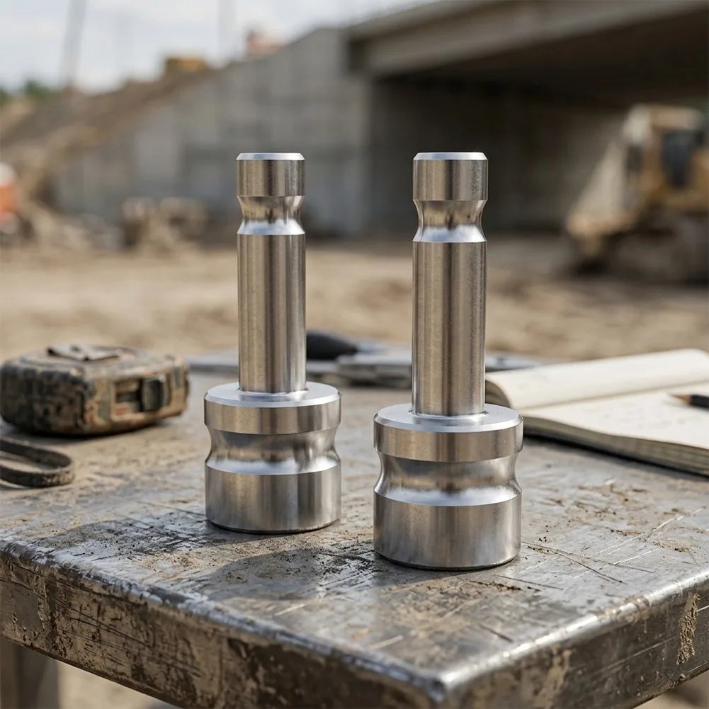 Stainless Steel Surveying Adapter – Total Station & GPS Rod