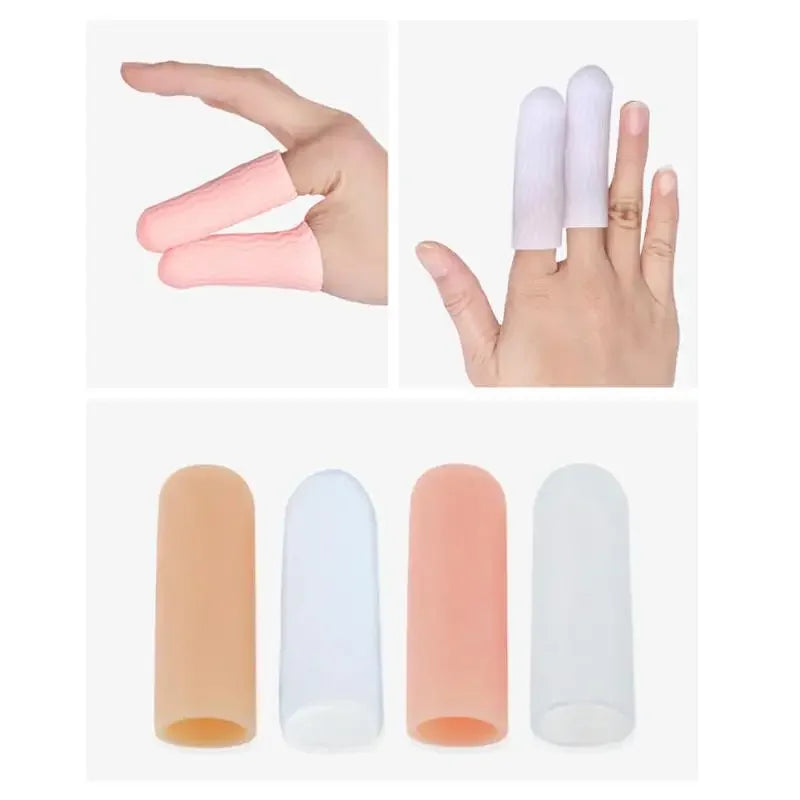 SEBS Gel Finger Protector Sleeves – Heat Resistant 2-Pack