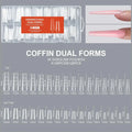 256Pcs Dual Form Nail Tips – Full Cover Nail Extension System Nail Extension Tips PRIMED A