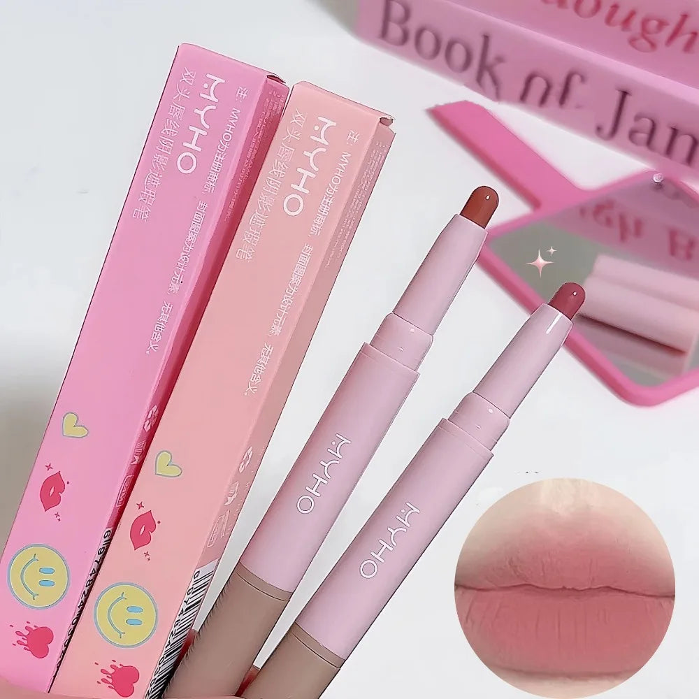 Double-Head Matte Lip Liner Pencil – Waterproof, Long-Lasting Lip Liner Pencil PRIMED