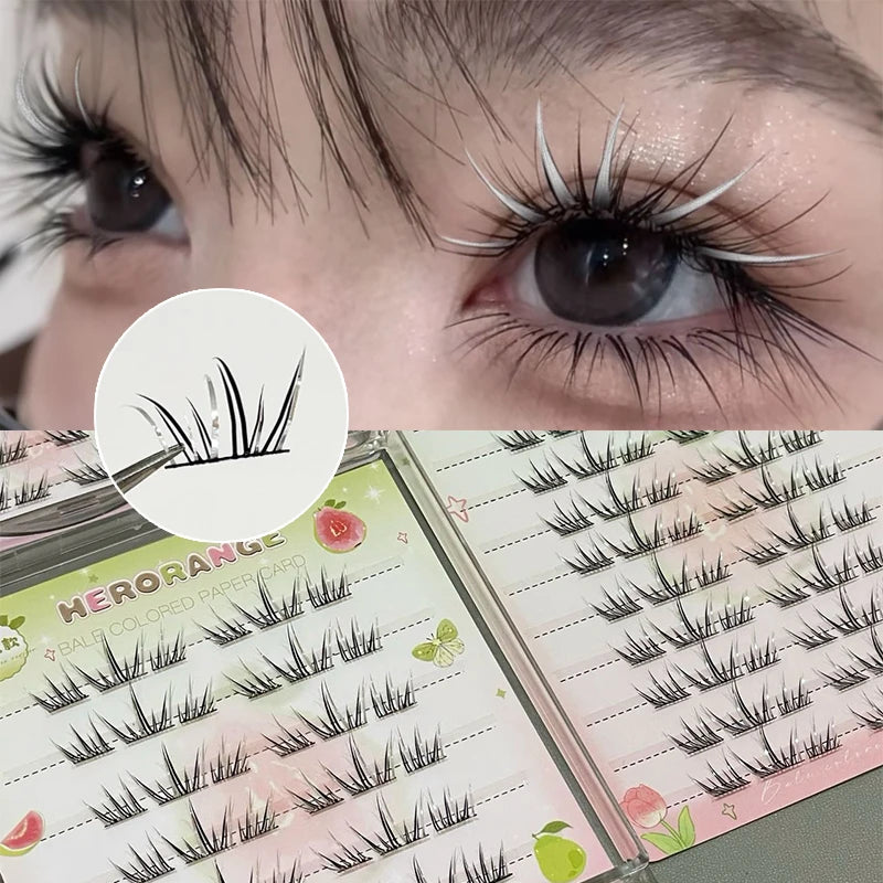 DIY Cluster False Eyelashes – Colorful Punk Lash Extensions False Eyelashes PRIMED