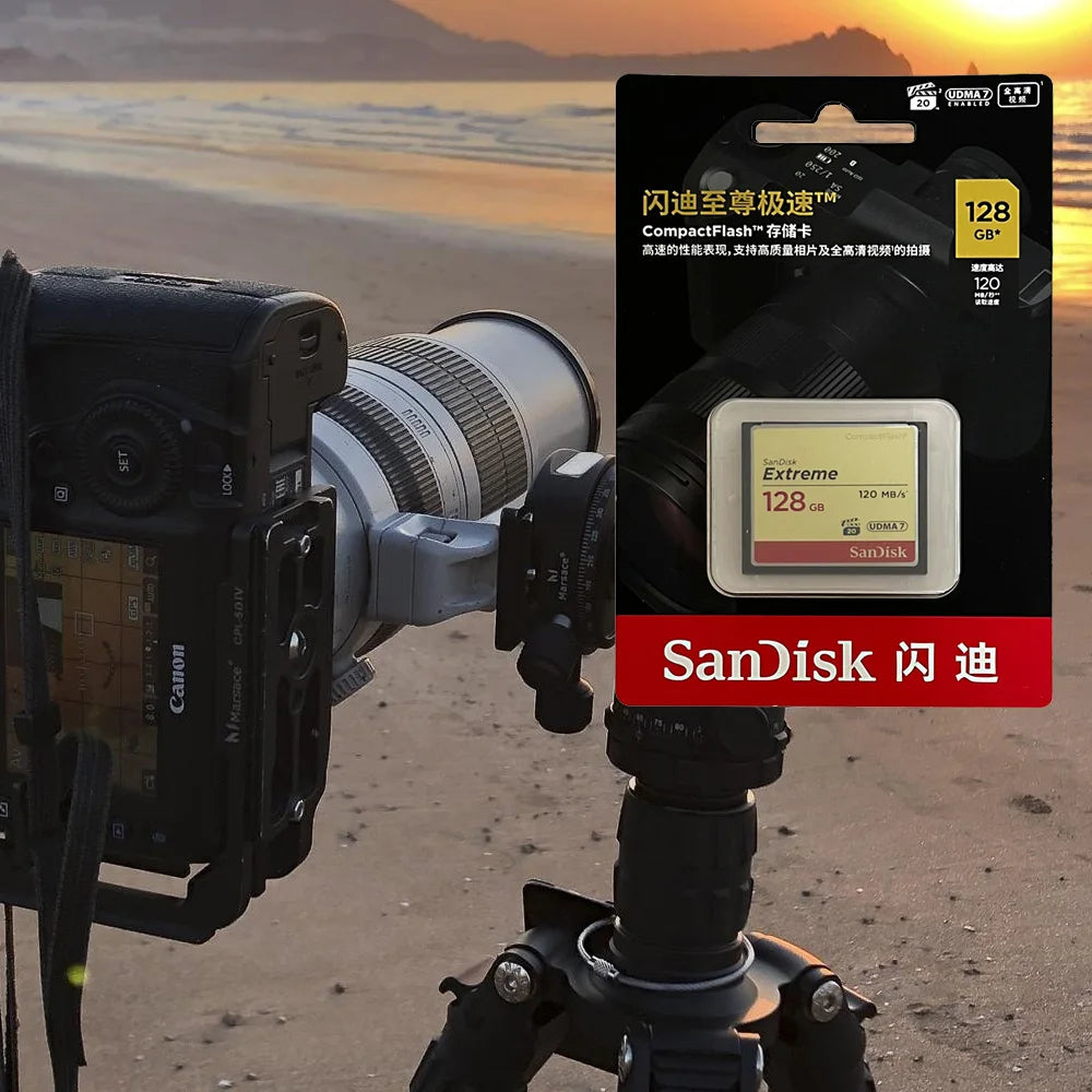 SanDisk Extreme CF Card 32/64/128GB 120MB/s UDMA7 DSLR CompactFlash Memory Card PRIMED