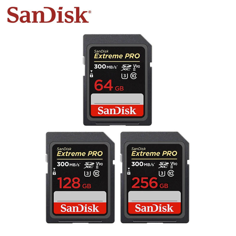 SanDisk Extreme PRO V90 UHS-II SD Card | 300MB/s 8K SD Memory Card PRIMED