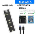 RGB M.2 NVMe SSD Enclosure USB-C 10Gbps Transparent Case SSD Enclosure PRIMED No RGB NGFF
