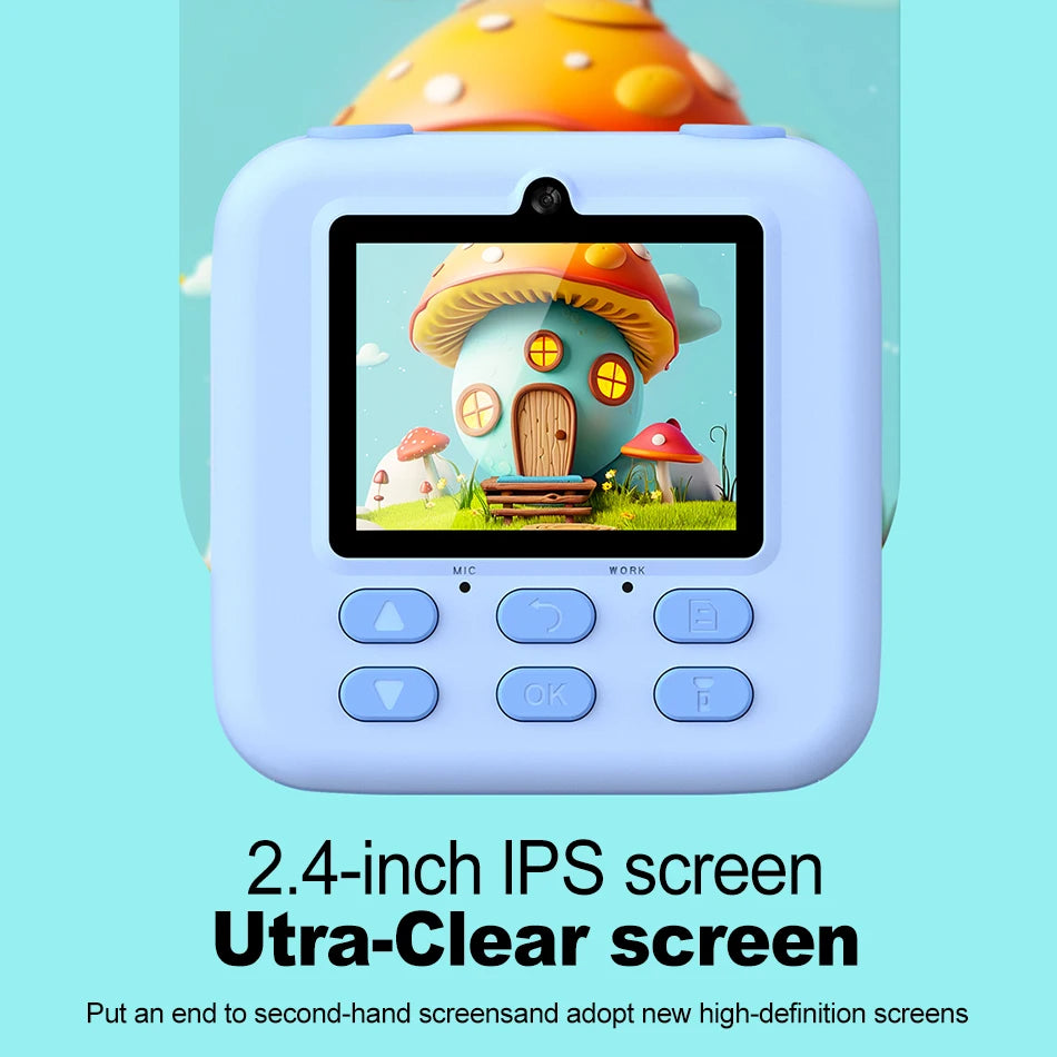 Kids Instant Print Camera 1080P HD | 58mm Thermal, Ages 3–12 Kids Instant Camera PRIMED