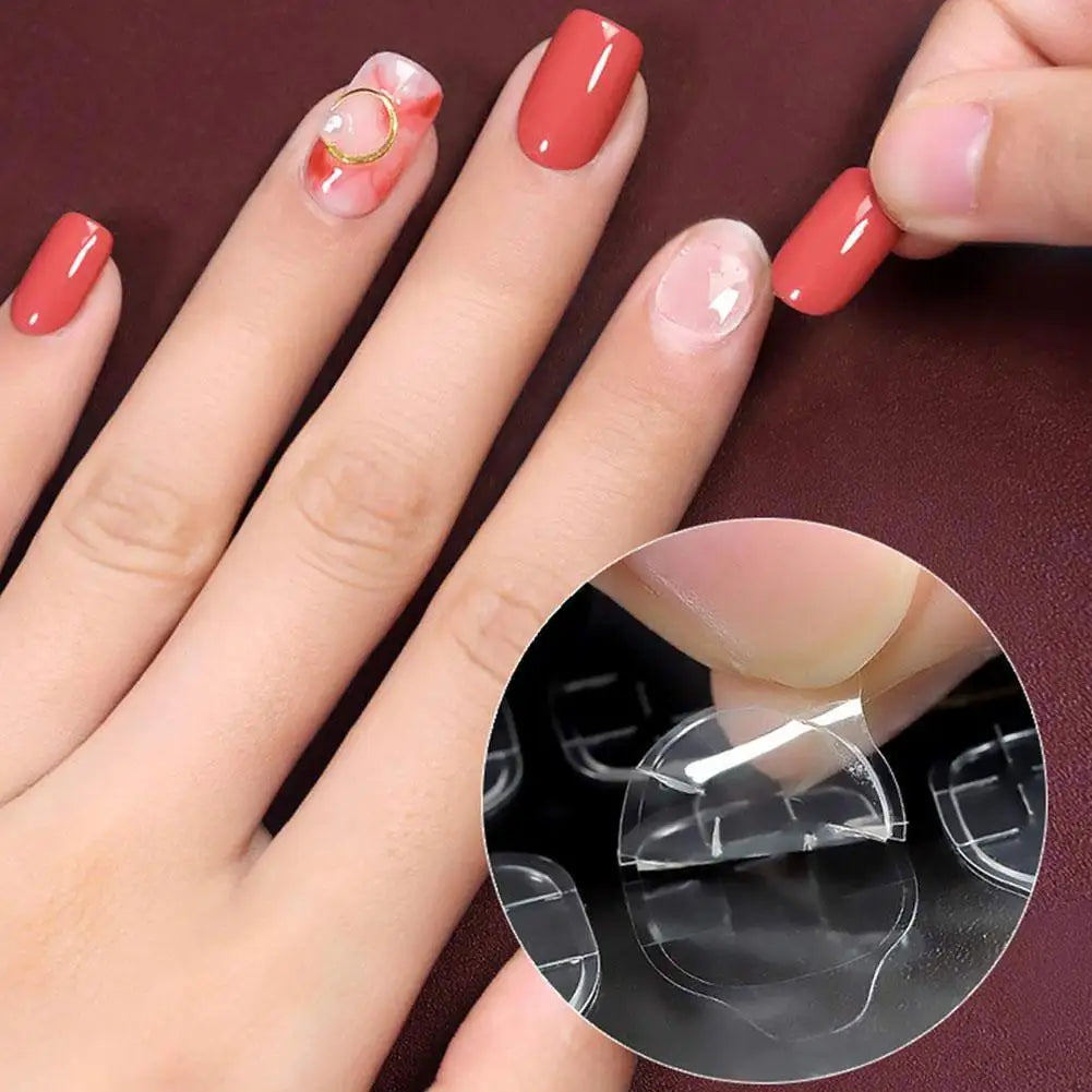 Jelly Nail Glue Adhesive Tabs – Waterproof Double-Sided Stickers